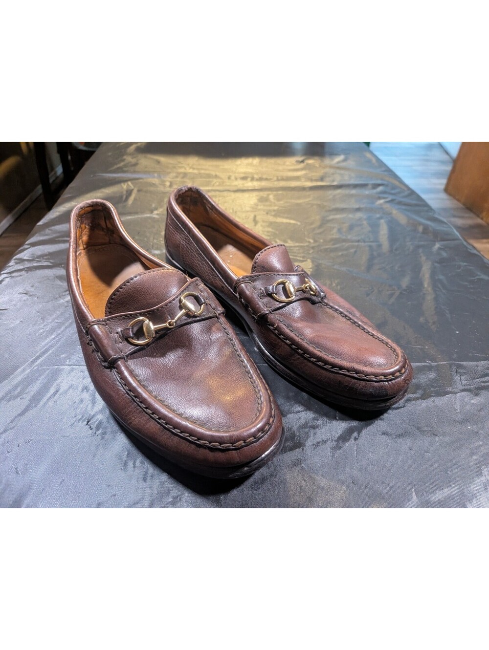 Alden Shoes Mens 11 D Brown Leather Horse Bit Loafers Slip On Dress Cape Cod USA